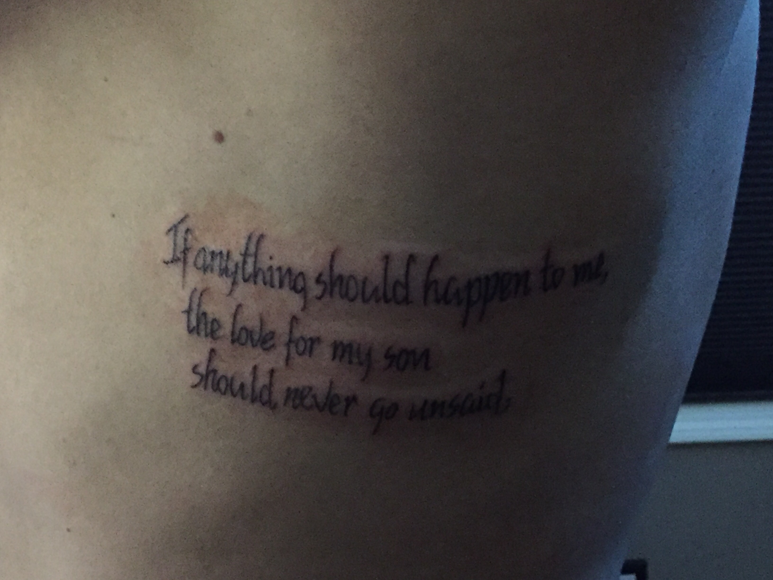 Not a fan of quote/word tattoos but I couldn't stop thinking about this one  and it just felt right : r/ToolBand